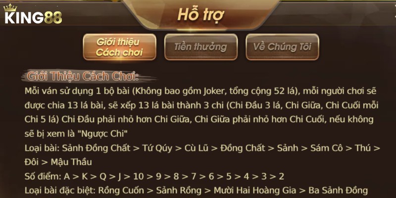 King88 là địa chỉ chơi mậu binh được yêu thích