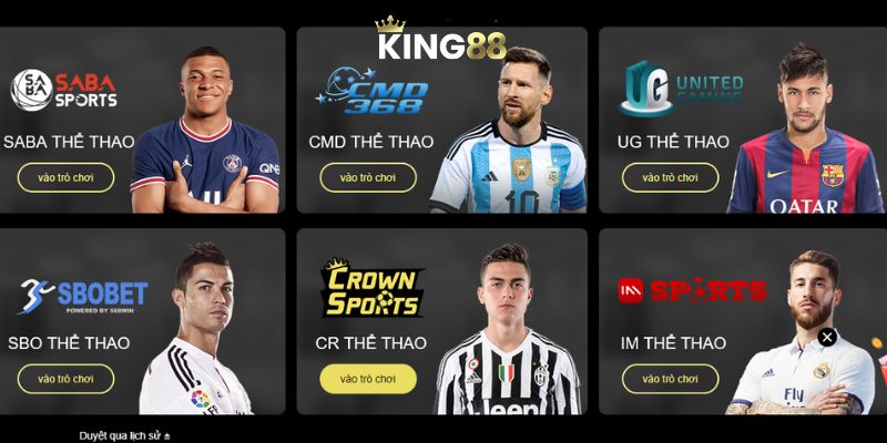 E-sports hội tụ đầy đủ trò điện tử hot hit tại King88