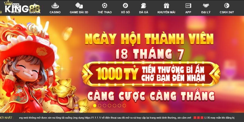 Nhà cái King88 hấp dẫn người dùng với Baccarat cực thú vị